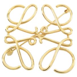 Loewe Goldbrosche 111 25 020 Golden