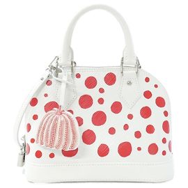 Bolsa Alma BB em Epi Louis Vuitton Branco Vermelho
