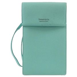 Tiffany & Co Tiffany Blue Leather Shoulder Bag Other
