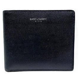 Yves Saint Laurent Saint Laurent Leather Bifold Wallet Black