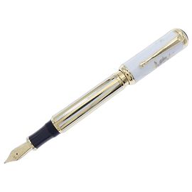 Montblanc Marquise de Pompadour Au750 Füller Weiß Golden