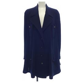 Giacca Vintage Chanel Blu Blu navy