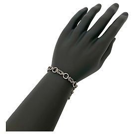 Hermès Hermes Audienne Silver 925 Charm Bracelet Silvery