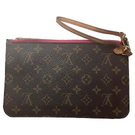 Pochette Louis Vuitton Monogram Neverfull MM Marron Bordeaux