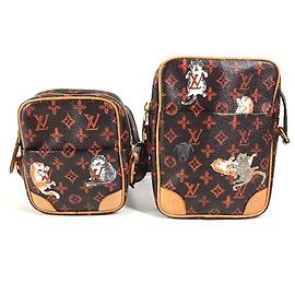 Bolso Pochette Catgram Monogram Louis Vuitton Castaño Naranja