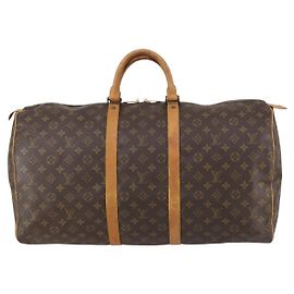 Louis Vuitton Keepall Bag Monogram Canvas 55 Brown