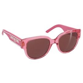 Gafas de sol Christian Dior de plástico de goma rosa Auth BA10310M Rosa