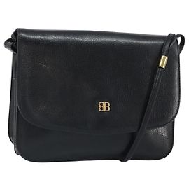 Borsa a Spalla GIVENCHY in Pelle Nera Oro Auth bs32997 Nero D'oro