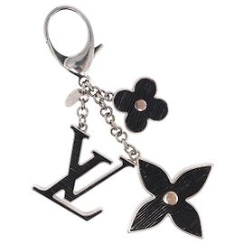 LOUIS VUITTON Bijusac Fleur Deux Charm metallo Argento M65084 LV Auth bs32992 Argento