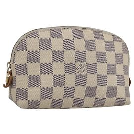 LOUIS VUITTON Damier Azur Kosmetiktäschchen PM N60024 Auth LV 170582 Andere