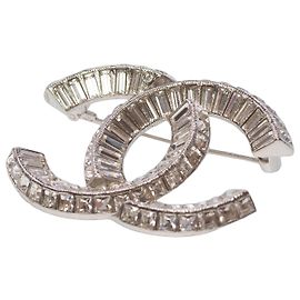 Bijoux CHANEL CC em Cristal Prata - 102801 Prata