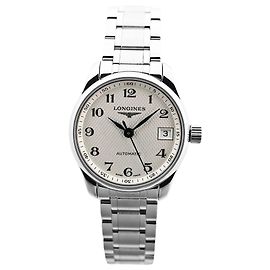 Orologio Longines Master Collection L2.128.4.78.6 49135285 SS AT con quadrante argento Argento