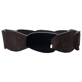 Gucci by Tom Ford SS97 Suede Leather Chain Belt Brown