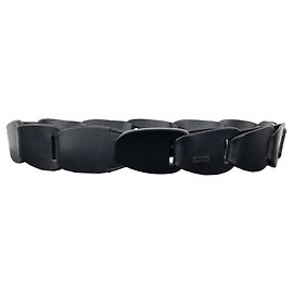 Gucci by Tom Ford SS97 Leather Chain Belt Black