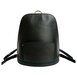 Louis Vuitton Cobran Epi Leather Backpack Black