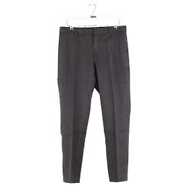 Dior Grau gerade Hose Anthrazitgrau