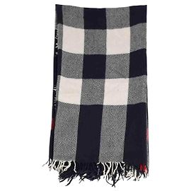 Burberry Lenço azul marinho Azul marinho