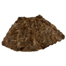 Autre Marque Fox fur jacket caramel size 42 Caramel