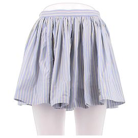Autre Marque Falda corta rayada azul y blanca Azul