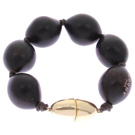 Soeur "Zephyr" Armband mit braunen Perlen Braun