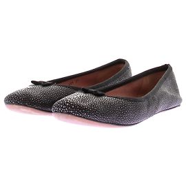 Alaïa Bailarinas de galuchat pretas Preto