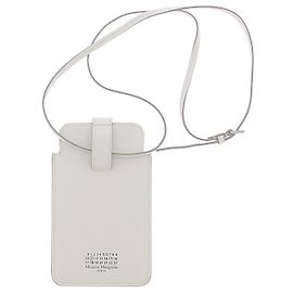 Maison Martin Margiela Weiße Leder-Clutch Weiß