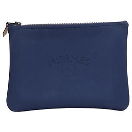 Hermès Neoban PM Pouch Bag Navy blue