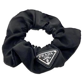 Elástico de cabelo Prada Triangle Preto