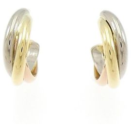 Pendientes pequeños Trinity de media aro de Cartier Dorado
