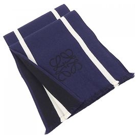 Stola beige e blu navy Loewe Beige Blu navy