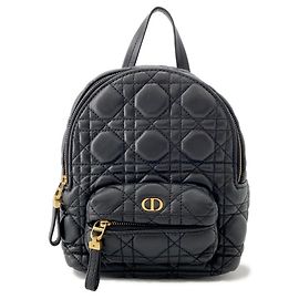 Mini-Rucksack Cannage Christian Dior Schwarz