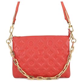Louis Vuitton Coussin PM Shoulder Bag Red Monogram