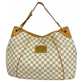 Bolsa de Ombro Galliera GM Damier Azur da Louis Vuitton Branco