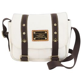 Borsa a Spalla Louis Vuitton Antigua Besas PM Ecru Crudo