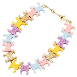 Céline Bracciale Charm Baby Triomphe Celine Multicolore D'oro