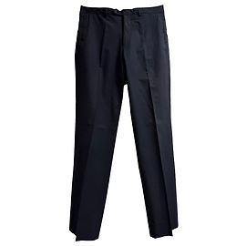 Prada Straight Leg Pants in Black Polyester Black