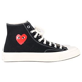 Comme Des Garcons  Comme Des Garçons x Converse Chuck 70 Sneakers in Black Canvas Black
