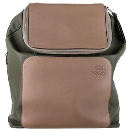 Sac à dos Goya Color-Block en cuir de veau multicolore Loewe Multicolore