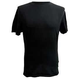 Camiseta de cuello redondo Prada en algodón negro Negro
