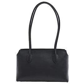 Borsa a spalla Terrasse Pebbled di The Row in pelle nera Nero