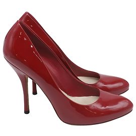 Gucci-Pumps aus rotem Lackleder Rot
