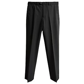 Prada Straight Leg Pants in Black Polyester Black