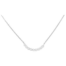 Autre Marque Au750 Diamant-Halskette Silber