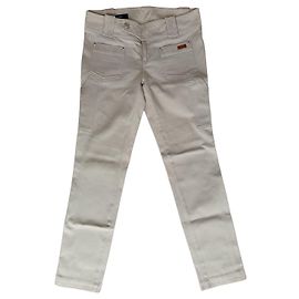 Jeans Gucci Beige in Cotone Beige