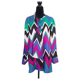 Salvatore Ferragamo camicia in seta Multicolore