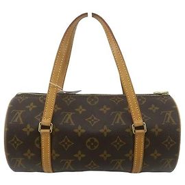 Louis Vuitton Papillon Handbag Monogram Canvas 26 Brown