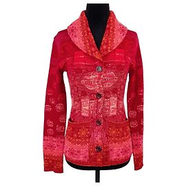Kenzo Jungle rosa Wollcardigan Pink