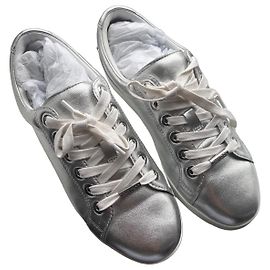 Jimmy Choo Metallic Leather Lace ups Metallic