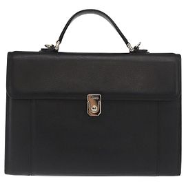 Borsa a tracolla in pelle vintage Burberry Nero