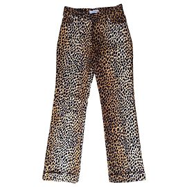 Jeans Dolce & Gabbana Leopard Print Cotone Multicolore Stampa leopardo